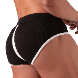 Slip de la marca  - Slip ouvert polyvalent Absolu Male - Noir - Ref : AM0025N