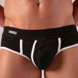 Slip de la marca  - Slip ouvert polyvalent Absolu Male - Noir - Ref : AM0025N