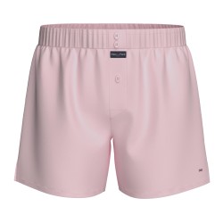 Boxer Eden Park in popeline di cotone con bretelle - Rosa - Eden Pa...