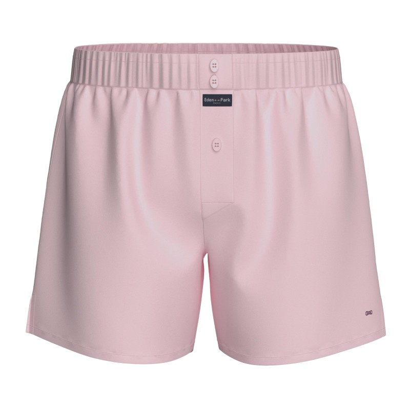 Boxer Eden Park in popeline di cotone con bretelle - Rosa - Eden Pa...