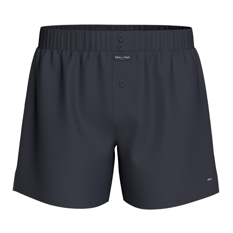 Boxer Eden Park in popeline di cotone con appendiabiti - blu navy -...