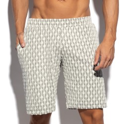 Bermuda de la marque ES COLLECTION - Bermuda Glen Edition Limitée - Blanc - Ref : SP355 C01 Bermuda de la marque ES COLLECTION - Bermuda Glen Edition Limitée - Blanc - Ref : SP355 C01