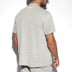 Chemise de la marque ES COLLECTION - Chemise Glen Edition Limitée - Blanc - Ref : SHT033 C01 Chemise de la marque ES COLLECTION - Chemise Glen Edition Limitée - Blanc - Ref : SHT033 C01