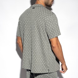 Chemise de la marque ES COLLECTION - Chemise Glen Edition Limitée - Gris - Ref : SHT033 C15 Chemise de la marque ES COLLECTION - Chemise Glen Edition Limitée - Gris - Ref : SHT033 C15
