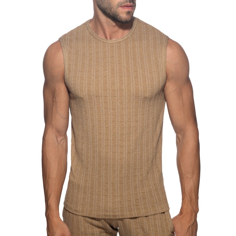 Tank top of the brand ADDICTED - copy of Débardeur Opal Edition Limitée - Marron - Ref : AD1384 C28 Tank top of the brand ADDICTED - copy of Débardeur Opal Edition Limitée - Marron - Ref : AD1384 C28