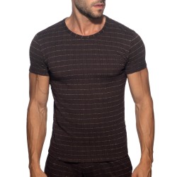 Manches courtes de la marque ADDICTED - T-Shirt Opal Edition Limitée - Marron - Ref : AD1385 C13