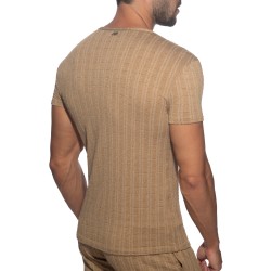 Manches courtes de la marque ADDICTED - T-Shirt Opal Edition Limitée - Beige - Ref : AD1385 C28