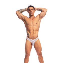 Slip, Tanga de la marque L HOMME INVISIBLE - Pure Sin V Invisible Slip L Homme Invisible Blanc - Ref : UW20 PUR 002