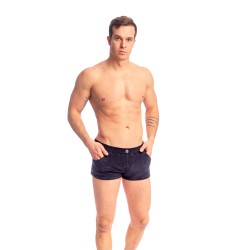 Short de la marque L HOMME INVISIBLE - Fire Island- Micro Terry Shorts L Homme Invisible Marine - Ref : HW109 FIR 049