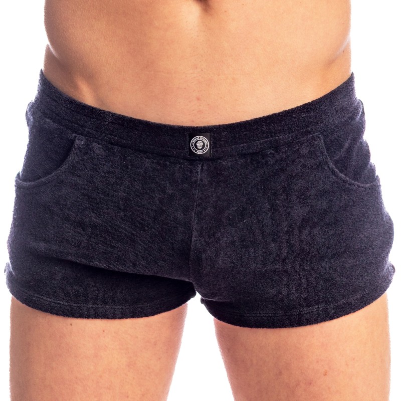 Short de la marque L HOMME INVISIBLE - Fire Island- Micro Terry Shorts L Homme Invisible Marine - Ref : HW109 FIR 049