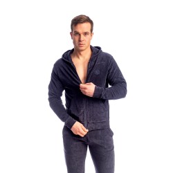 Veste de la marque L HOMME INVISIBLE - Fire Island- Zip Up Hoodie L Homme Invisible Marine - Ref : HW172 FIR 049