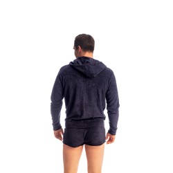 Veste de la marque L HOMME INVISIBLE - Fire Island- Zip Up Hoodie L Homme Invisible Marine - Ref : HW172 FIR 049