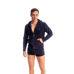 Veste de la marque L HOMME INVISIBLE - Fire Island- Zip Up Hoodie L Homme Invisible Marine - Ref : HW172 FIR 049