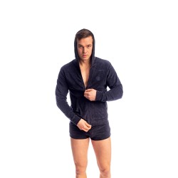 Veste de la marque L HOMME INVISIBLE - Fire Island- Zip Up Hoodie L Homme Invisible Marine - Ref : HW172 FIR 049