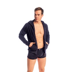 Veste de la marque L HOMME INVISIBLE - Fire Island- Zip Up Hoodie L Homme Invisible Marine - Ref : HW172 FIR 049