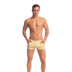 Short de la marque L HOMME INVISIBLE - Fire Island- Micro Terry Shorts L Homme Invisible Light Lemon - Ref : HW109 FIR L11