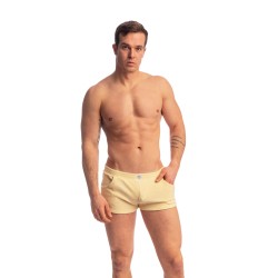 Short de la marque L HOMME INVISIBLE - Fire Island- Micro Terry Shorts L Homme Invisible Light Lemon - Ref : HW109 FIR L11