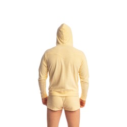 Veste de la marque L HOMME INVISIBLE - Fire Island- Zip Up Hoodie L Homme Invisible Light Lemon - Ref : HW172 FIR L11