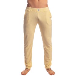 Pantalon de la marque L HOMME INVISIBLE - Fire Island- After Gym Lounge Pants L Homme Invisible Light Lemon - Ref : HW178 FIR L1