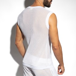 Débardeur de la marque ES COLLECTION - Débardeur V-Neck Brisa - Blanc - Ref : TS357 C01
