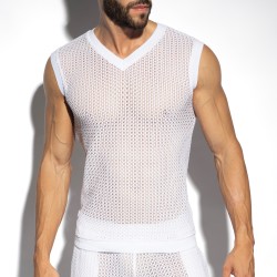 Débardeur de la marque ES COLLECTION - Débardeur V-Neck Brisa - Blanc - Ref : TS357 C01