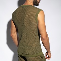 Tank top of the brand ES COLLECTION - V-Neck Tank Top Brisa - Khaki - Ref : TS357 C12