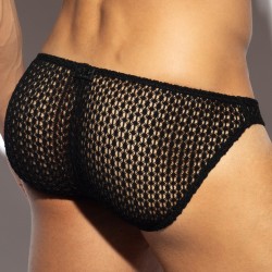 Slip, Tanga de la marque ES COLLECTION - Bikini Brisa - Noir - Ref : UN638 C10