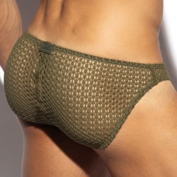 Slip, Tanga de la marque ES COLLECTION - Bikini Brisa - Kaki - Ref : UN638 C12