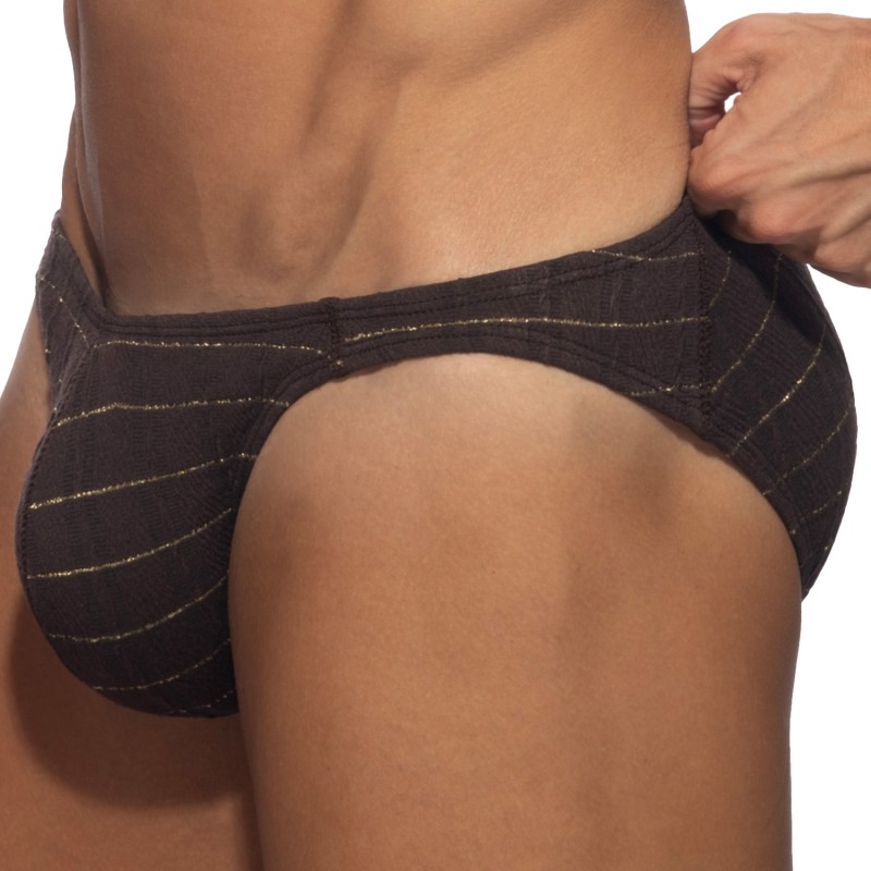 Slip, Tanga de la marque ADDICTED - Bikini Opal - Marron - Ref : AD1389 C13 Slip, Tanga de la marque ADDICTED - Bikini Opal - Marron - Ref : AD1389 C13