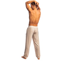 Pantalon de la marque L HOMME INVISIBLE - Champagne & Velour- Pantalon Jogging L Homme Invisible Vanille - Ref : HW178 CGN 011