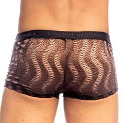 Boxer shorts, Shorty of the brand L HOMME INVISIBLE - Night Ripple- Hipster Push Up L Homme Invisible Chocolat - Ref : UW25 NIR 