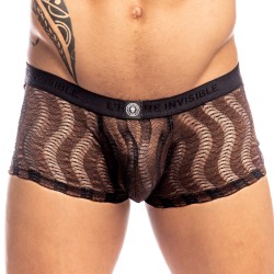 Boxer shorts, Shorty of the brand L HOMME INVISIBLE - Night Ripple- Hipster Push Up L Homme Invisible Chocolat - Ref : UW25 NIR 