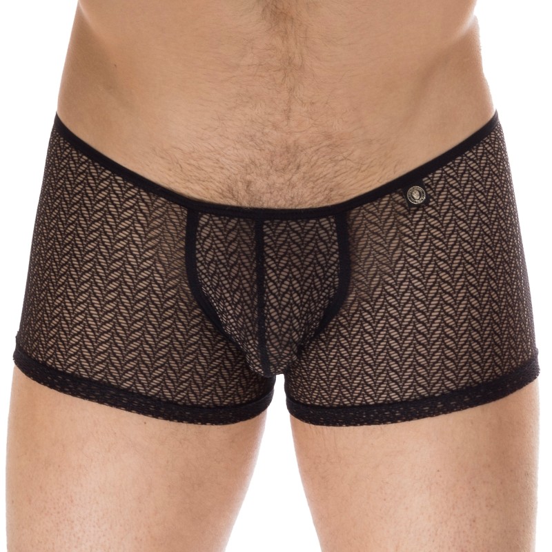 Boxer, shorty de la marque L HOMME INVISIBLE - Viridios Noir - Boxer Invisible L Homme Invisible - Ref : MY04L ATL 001