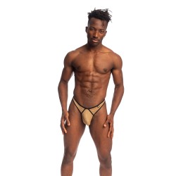 String de la marque L HOMME INVISIBLE - River Gold V String Bikini L Homme Invisible - Ref : UW19 RIG OR1