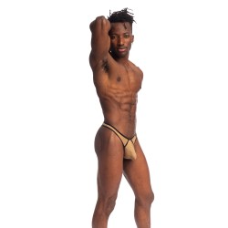 String de la marque L HOMME INVISIBLE - River Gold V String Bikini L Homme Invisible - Ref : UW19 RIG OR1