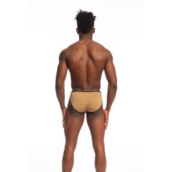 Slip, Tanga de la marque L HOMME INVISIBLE - River Gold V-Invisible Slip L Homme Invisible - Ref : UW20 RIG OR1