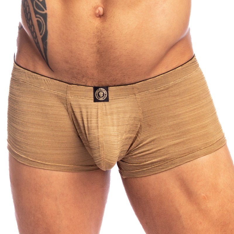 Boxer, shorty de la marque L HOMME INVISIBLE - River Gold Miniboxer Pushup L Homme Invisible - Ref : UW09 RIG OR1