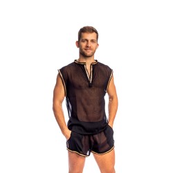 Débardeur de la marque L HOMME INVISIBLE - Stellaro Debardeur L Homme Invisible Noir - Ref : SP11 STE 001