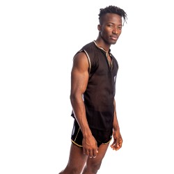 Débardeur de la marque L HOMME INVISIBLE - Stellaro Debardeur L Homme Invisible Noir - Ref : SP11 STE 001