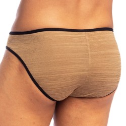 Slip, Tanga de la marque L HOMME INVISIBLE - River Gold V-Invisible Slip L Homme Invisible - Ref : UW20 RIG OR1