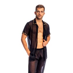 Chemise de la marque L HOMME INVISIBLE - Stellaro Chemise L Homme Invisible Noir - Ref : HW167 STE 001