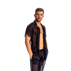 Chemise de la marque L HOMME INVISIBLE - Stellaro Chemise L Homme Invisible Noir - Ref : HW167 STE 001
