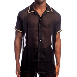 Chemise de la marque L HOMME INVISIBLE - Stellaro Chemise L Homme Invisible Noir - Ref : HW167 STE 001