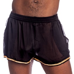 Short de la marque L HOMME INVISIBLE - Stellaro Shorts L Homme Invisible Noir - Ref : HW185 STE 001