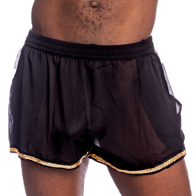 Short de la marque L HOMME INVISIBLE - Stellaro Shorts L Homme Invisible Noir - Ref : HW185 STE 001