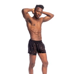 Short de la marque L HOMME INVISIBLE - Pluie des étoiles Ample Shorts L Homme Invisible Noir - Ref : HW185 ETO 001