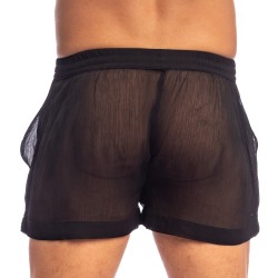 Short de la marque L HOMME INVISIBLE - Pluie des étoiles Ample Shorts L Homme Invisible Noir - Ref : HW185 ETO 001