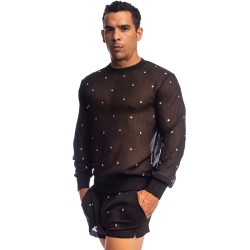 Pluie des Etoiles Haut à Manches Longues L'Homme Invisible Noir - L...