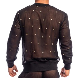 Pluie des Etoiles Haut à Manches Longues L'Homme Invisible Noir - L...