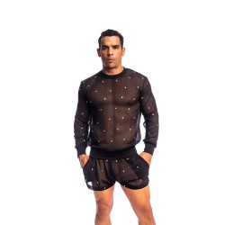 Pluie des Etoiles Haut à Manches Longues L'Homme Invisible Noir - L...